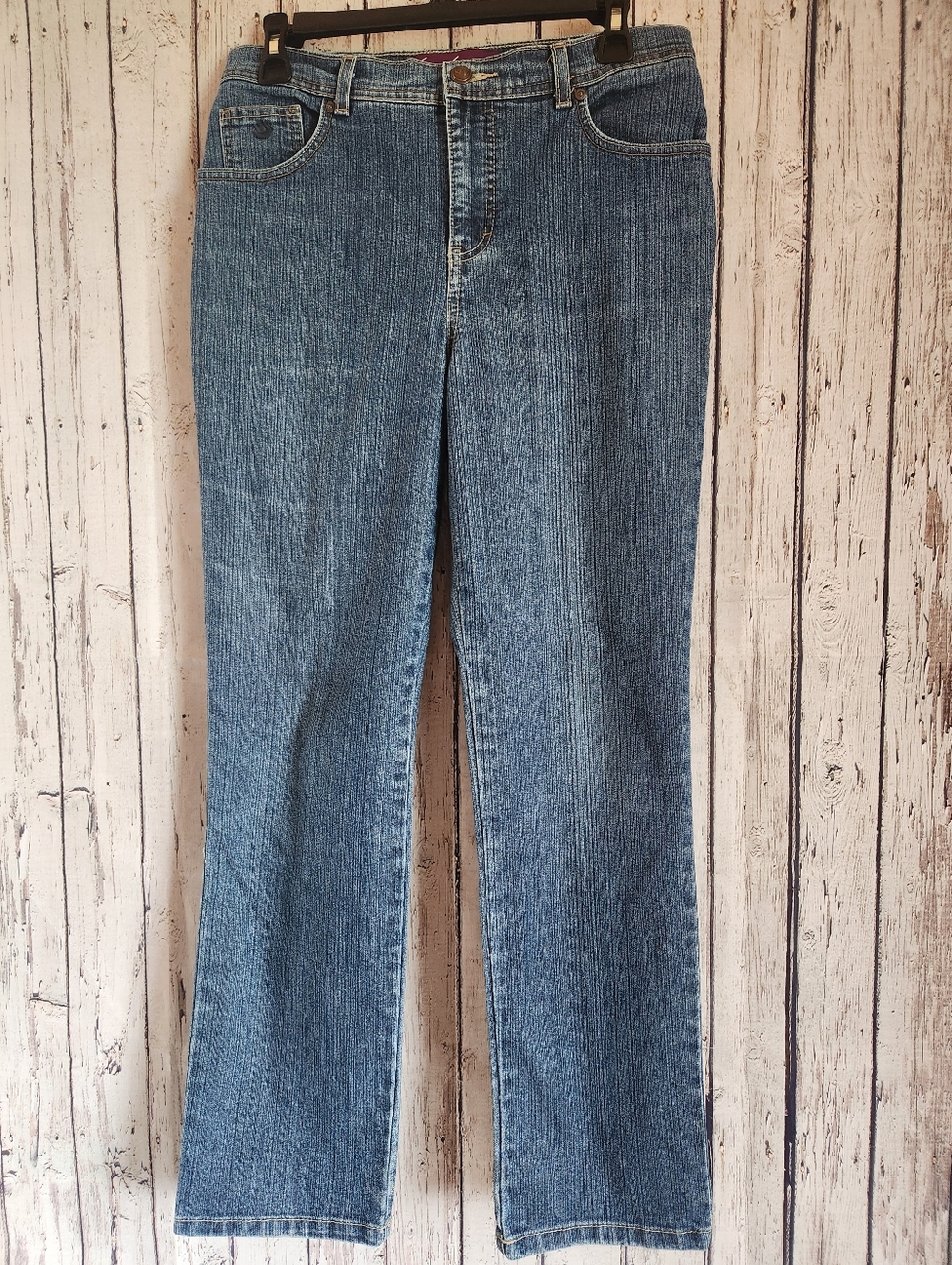 Gloria Vanderbilt Classic Tapered Amanda Jeans Women's 8 Petite Medium Wash